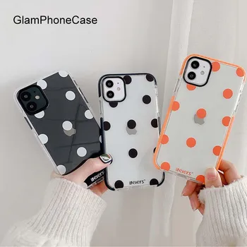 

GlamPhoneCase Transparent Wave Point Phone Case For iPhone11Pro/Max X XS Max XR Soft Silicone Cover For iPhone11 7 8Plus Case