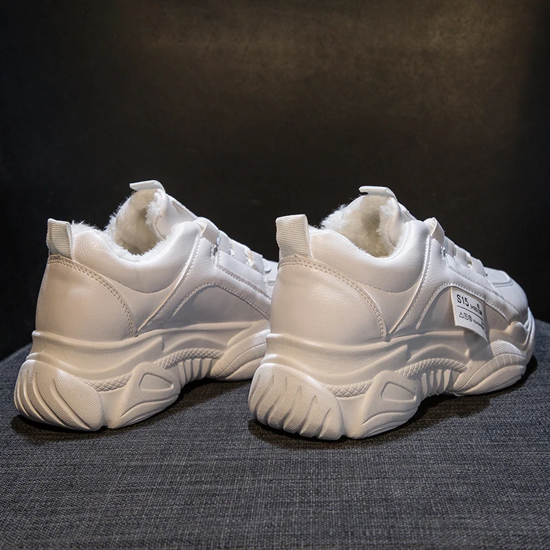 Chunky Sneakers Casual Shoes Vulcanize Female Fashion Women Sneakers Lace Up High Leisure Footwears Basket Femme
