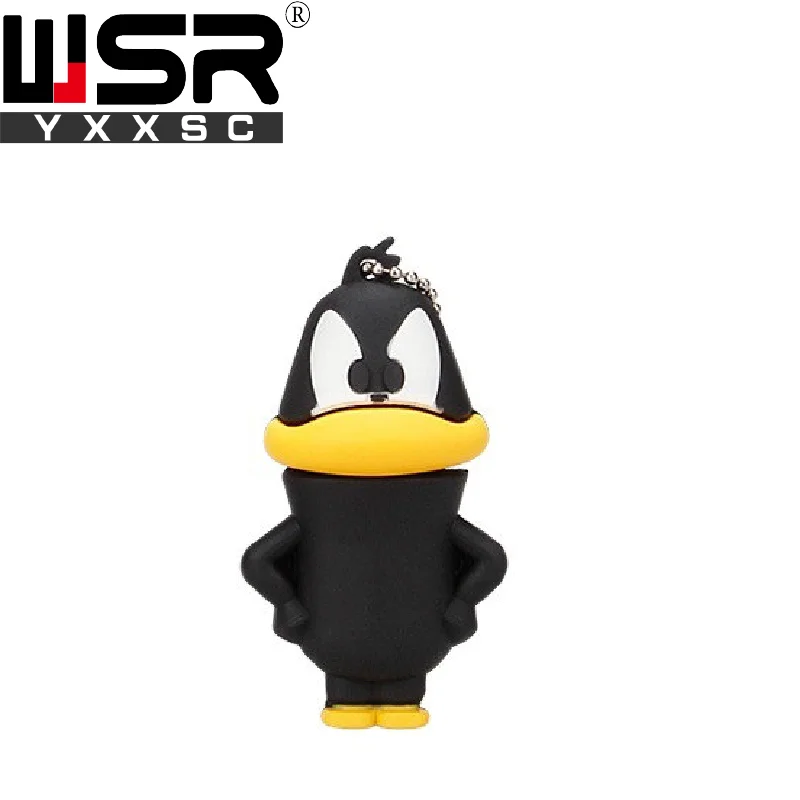 Usb-накопитель с мультипликационным принтом 2,0, 32 ГБ, 64 ГБ, 128 ГБ, кот, утка, Лев, кролик, ворона, серия usb 4 ГБ, 8 ГБ, 16 ГБ, новинка,, изысканный подарок для детей