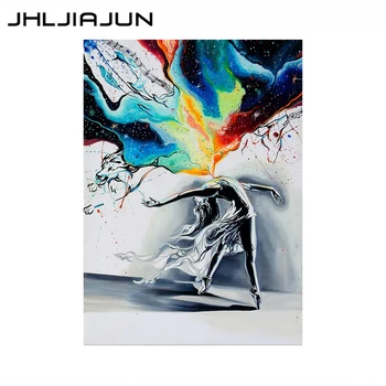 

JHLJIAJUN painting by numbers Beautiful DIY dancer modern mural picture unique home decoration gift artwork