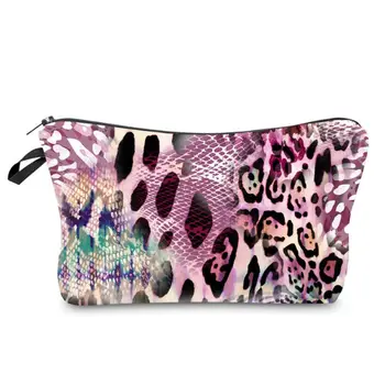 

Multifunction Travel Cosmetic Bag Printing Leopard Makeup Case Pouch Organizer