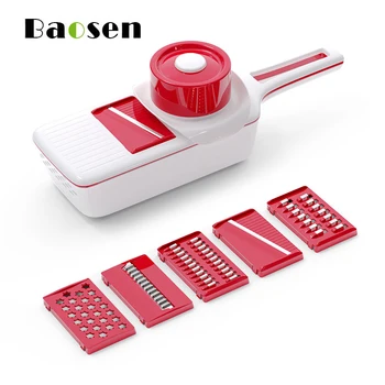 

Baosen Multi-Functional Vegetable Cutter Potato Strips Sherdder Cucumber radish slicer Manual Vegetable Chopper Kitchen Gadgets
