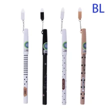 0,5 мм милые кавайные пластиковые стираемые гелевые ручка корейские канцелярские принадлежности с ластиком кулон