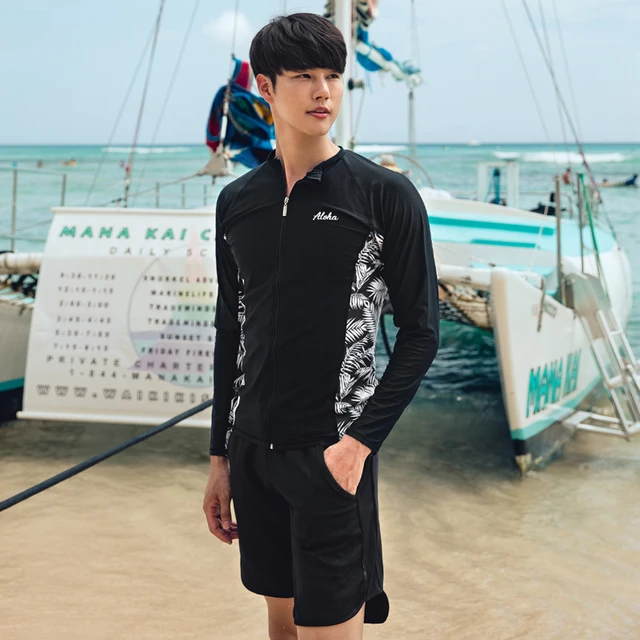 Swim Shirts Mens Swimwear Sets Big Chill Boys? Rash Guard Set UPF