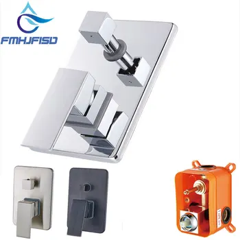 

Embedded Box 1/2/3 way Faucet Mixe Valve Triple Faucet Cartridge Valve 2 Way Shower Mixer Valve for Shower Panel