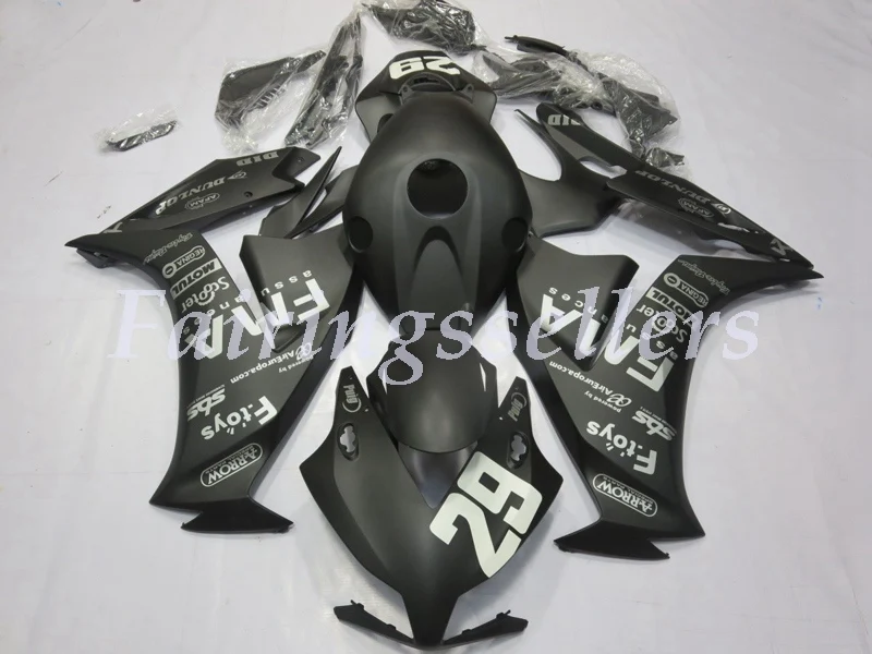 Инъекций ABS Полный обтекатели комплект Подходит для HONDA CBR1000RR 2012 13 14 15 CBR1000 12-16 CBR1000 обтекатель глянцевый черный
