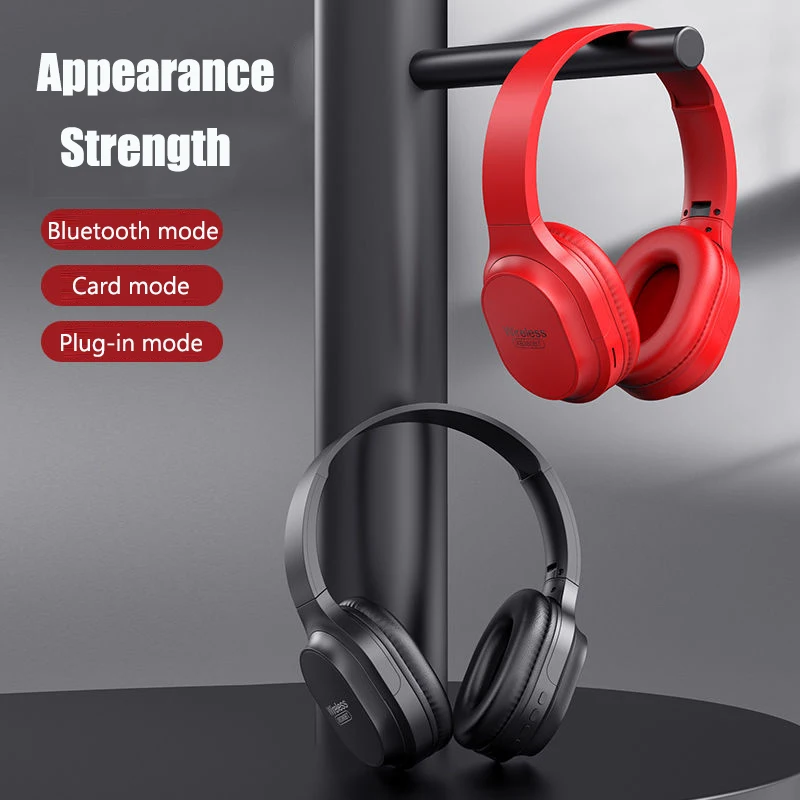 Wireless headset bluetooth headset appearance standby long multi mode heavy bass stereo sports game Android and Apple universal
