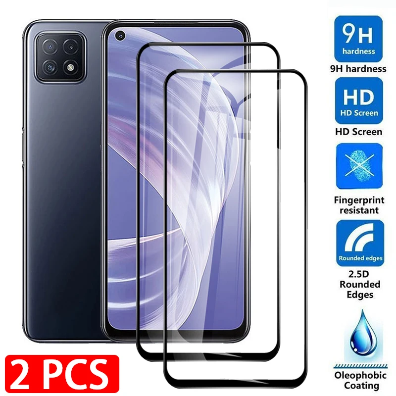 2 Pcs Full Screen Protector For Oppo A73 Tempered Glass On The For Oppo