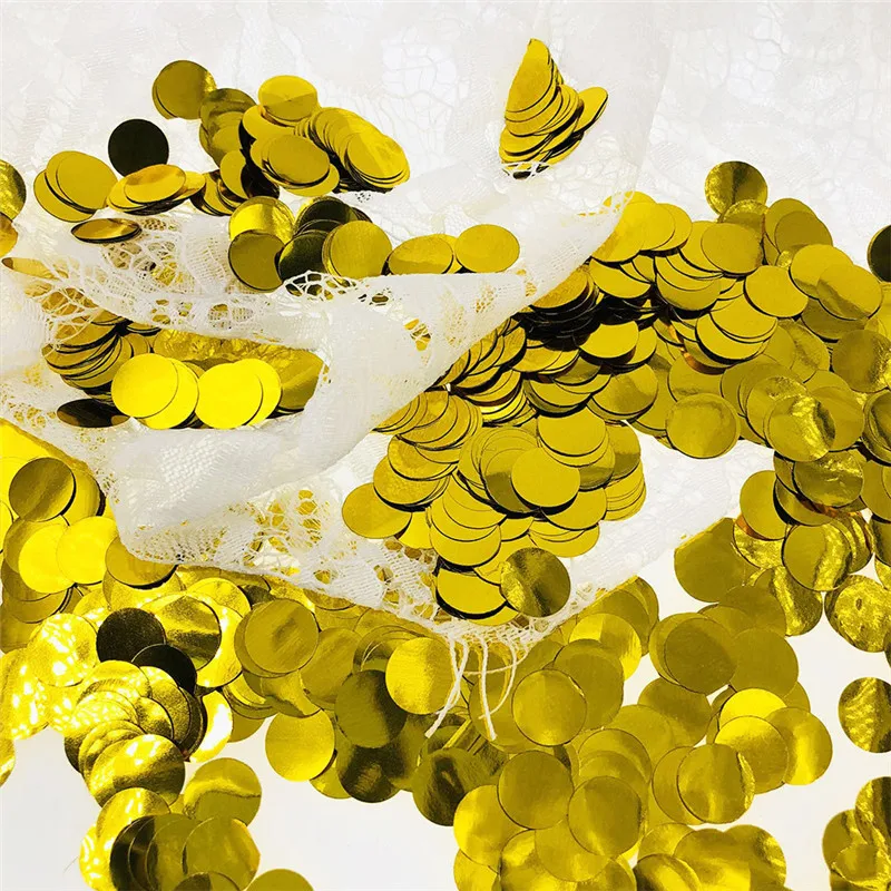 Round Glitter Table Confetti Birthday Party Wedding Decoration Sparkle MulticolorGoldSilver Paper Confetti Supplies PT56 (17)