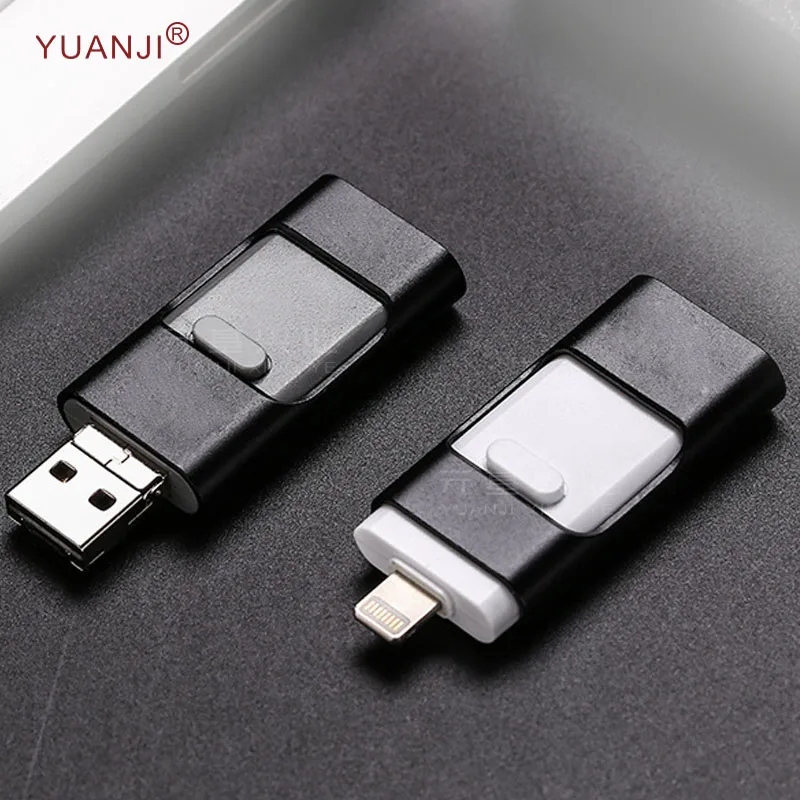 Применимо к Android USB интерфейс Lightning интерфейс мобильного USB флэш-накопитель Три 3-в-1 2,0 высокоскоростной OTG креативный подарок