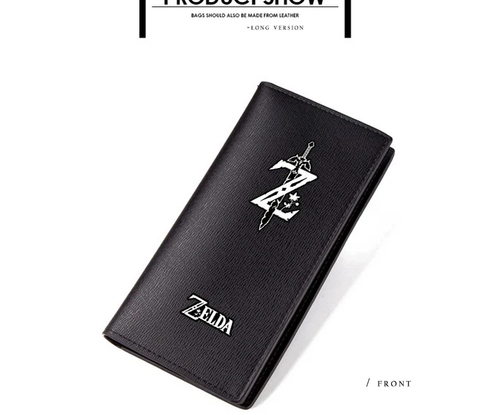 The Legend of Zelda Wallet Cool Men Long Purse Breath of the Wild Wallets Boys Children Gifts (8)