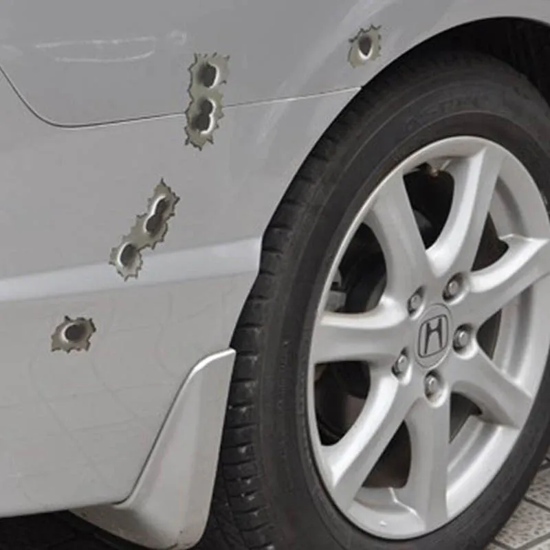 bullet hole-car