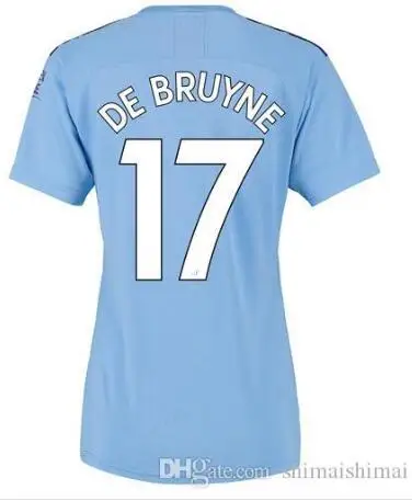 Для женщин и девочек KUN AGUERO MAN CITY 19 20 футбольная майка SILVA maillot SANE женская футбольная рубашка 3-го третьего Стерлинга - Цвет: Women