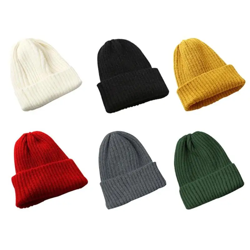 

New Baby Girl Boy Winter Hat Baby Soft Warm Beanie Hat Crochet Elasticity Knit Hats Children Casual Warm Cap