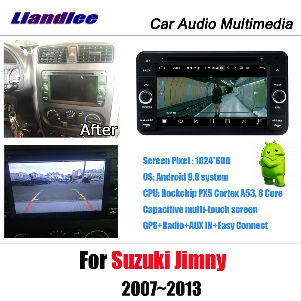 Liandlee Android 9,0 для Suzuki Jimny 2007~ 2013 для стерео-Радио автомобильной Wifi камеры Зеркало Ссылка Carplay gps навигационная карта навигация медиа