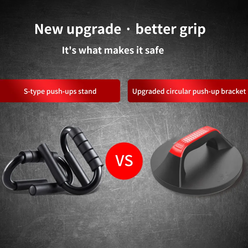 Push Up Bars Rustproof Workout Equipment Rotating Circular Push-Up Bracket Non Slip Pushups Design Wide Handle Comfortable Grip