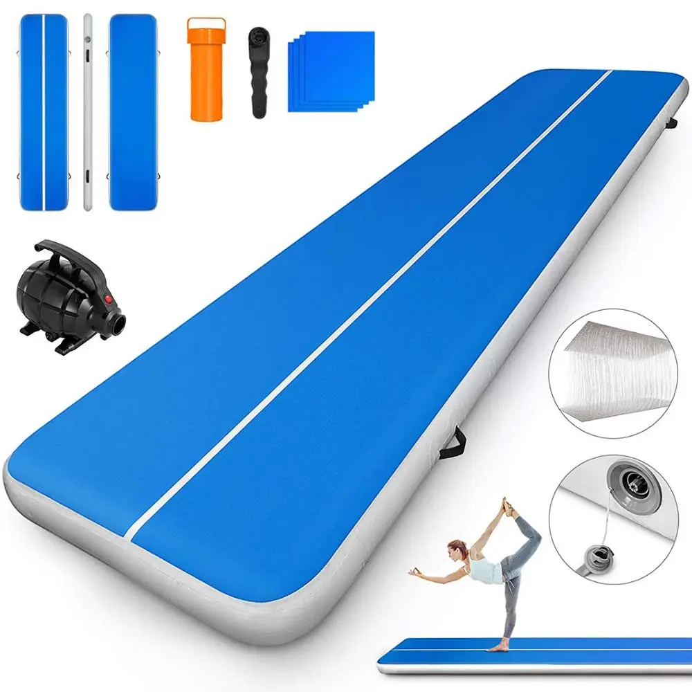 Gymasntics Track 7M/8M/10M*2M*0.2M Inflatable AirTrack Tumbling Mat Air Track Floor Mats With Electric Pump Home Use/Training 2