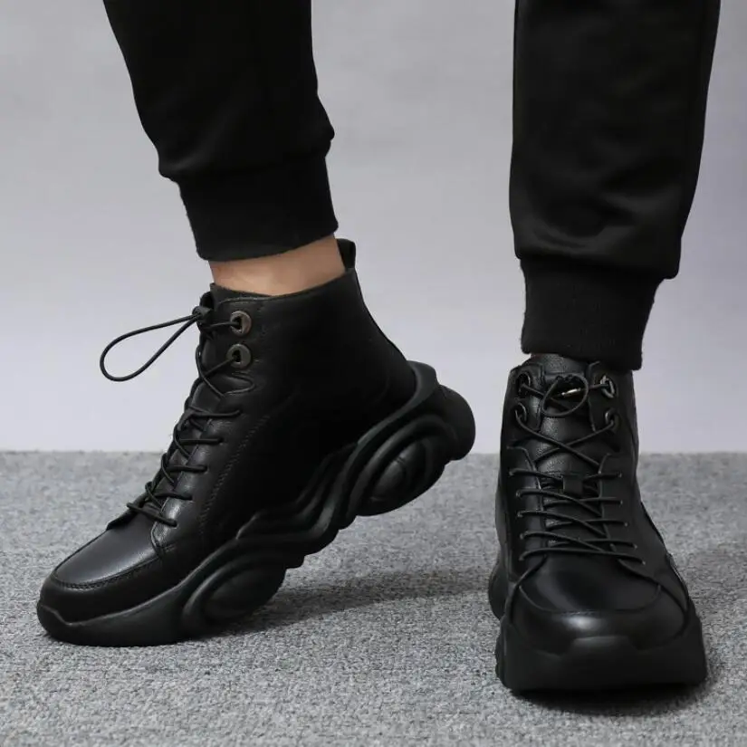 Мужская обувь из натуральной кожи CS802 осенняя повседневная спортивная на