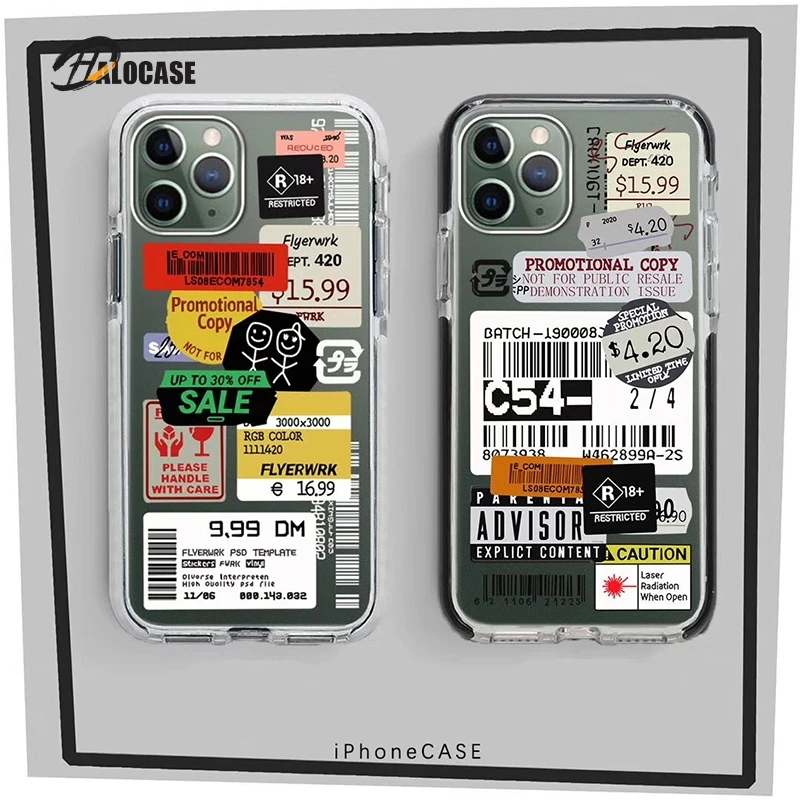 Hot Instagram QR code tags soft Silicon Phone Case For iPhone 11 Pro Xs MAX XR X 7 8 plus 8plus luxury Non-slip back cover coque | Мобильные