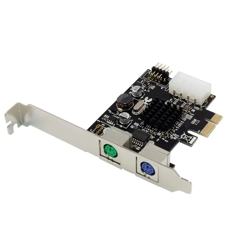 Adaptador de Expansão Pci-e Dual Port Ps2 Placa Externa Ps2 Dispositivo de Expansão Plug And Play para pc Cartões para acréscimos - Imagem 6