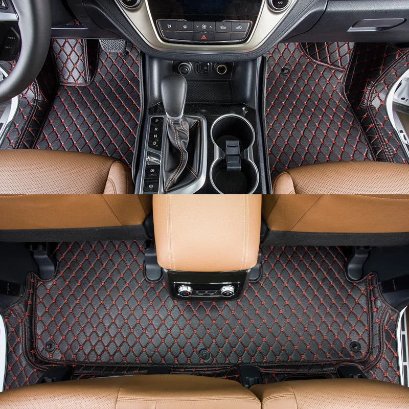 Lsrtw2017 для changan cs95 роскошный прочный волокнистый кожаный замшевый коврик для салона автомобиля ковер аксессуары