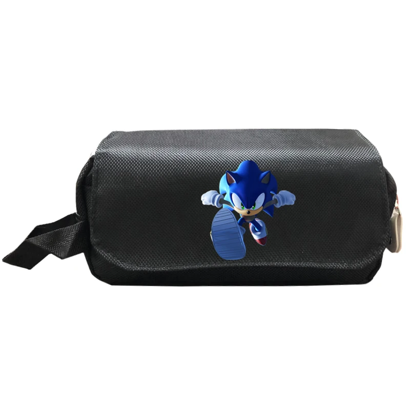 Dab Sonic Забавный пенал для карандашей Макияж сумки для мальчиков и девочек дети большой емкости школьные принадлежности двухслойный детский ящик - Цвет: 9