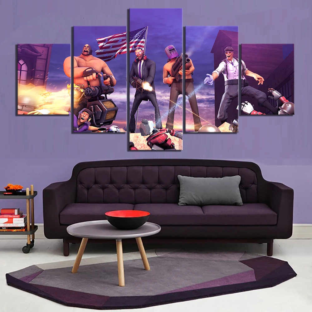 5 Piece Hd Cartoon Picture Games Art Print Saints Row 4 Poster Video Games Artwork Canvas Paintings For Home Decor Wall Art Painting Calligraphy Aliexpress