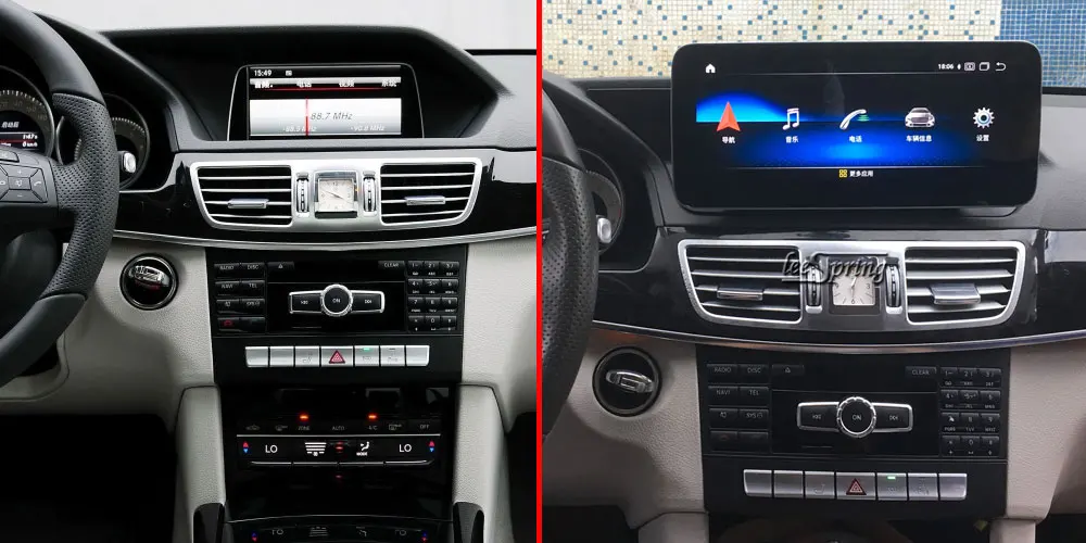 Cheap 10.25 inch Car Multimedia Player for Mercedes Benz E class (NTG4.5 2014-2015) Car GPS Navigation Android 9.0 0