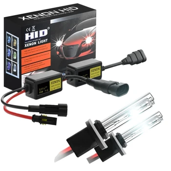 

2Pcs Xenon Hid Headlight Hid Lamp Fog Light Car Bulbs All in One Mini Size Super Mini Xenon Light Set 3000K