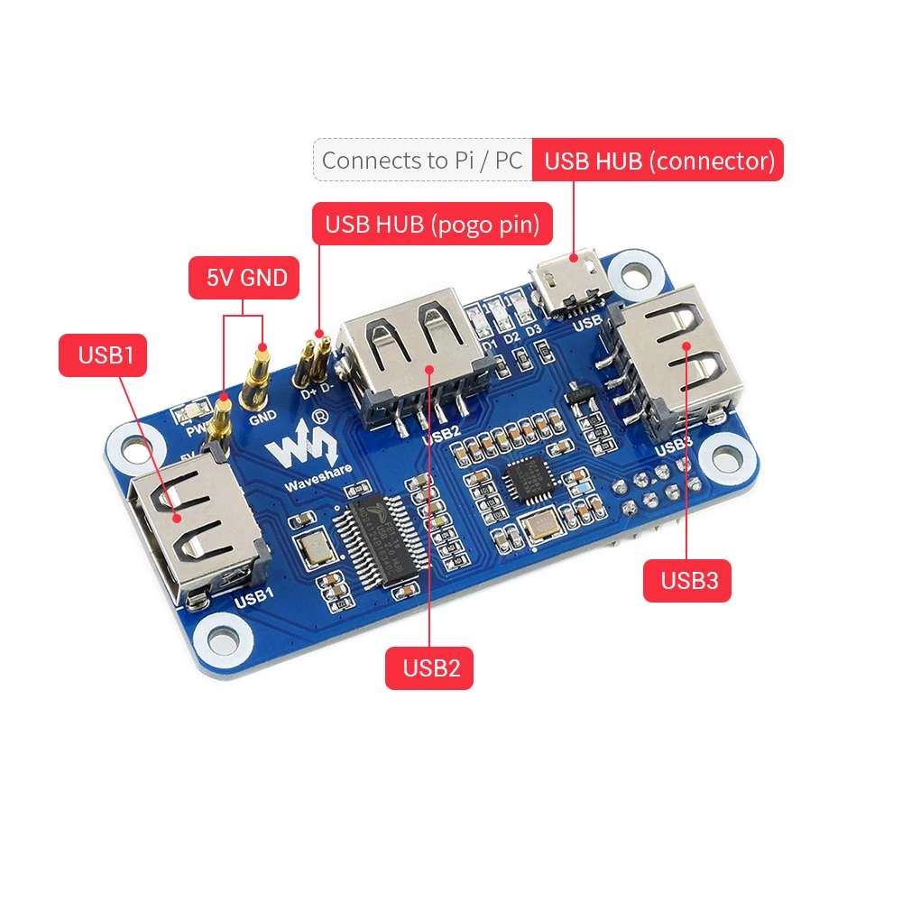 Raspberry Pi-poe Ethernet Usb Hub x Portas Usb 2.0 Rj45 802.3af Rtl8152b Compatível com Raspberry pi Zero w wh 1.3 - Imagem 5