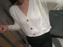 Knit Cardigan Short Sweter Women Jacket High-Waist Solid-Color Winter New Small Autumn