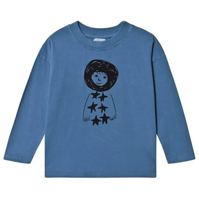 Bobo/Детские топы, новинка года, осенне-зимняя футболка для маленьких мальчиков и девочек детская хлопковая футболка с длинными рукавами для мальчиков, От 1 до 11 лет - Цвет: BoBoT8