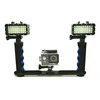 New Diving waterproof LED light handheld stents holder For GoPro Hero 5 6 7 8 Xiaomi Yi 4K Mijia sjcam SJ6 sj8/9 EKEN H9R Camera ► Photo 1/6