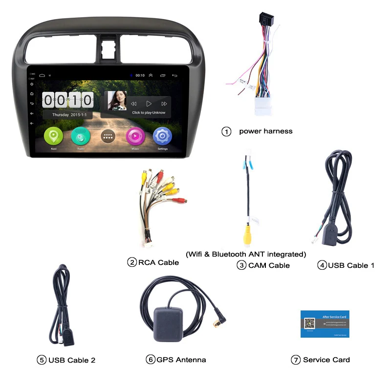 9 дюймов 2.5D ips мультисенсорный экран Android 8,1 навигация для Mitsubishi mirage attrage 2012- USB wifi Поддержка SWC