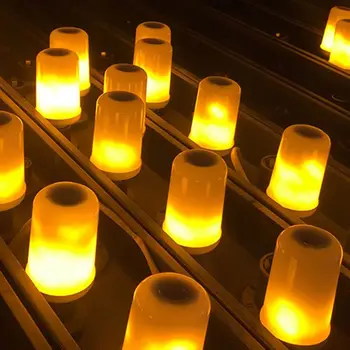 

2 2 Pack 5W 4 Modes with Upside Down Effect E26 Base LED Flame Effect Light Bulb for Festival Hotel Bar Halloween and Christmas