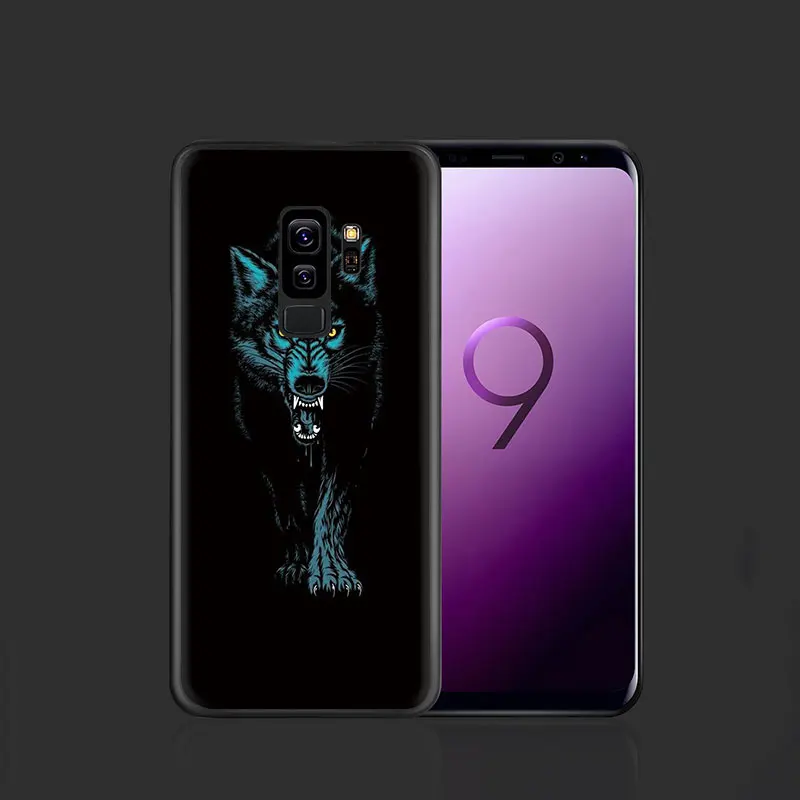 Животное волк мягкий чехол для телефона из ТПУ с принтом "чехол для samsung Galaxy A5 A6 7 8 9 A10S 20С 30С 40С с 50S 60 70 J6