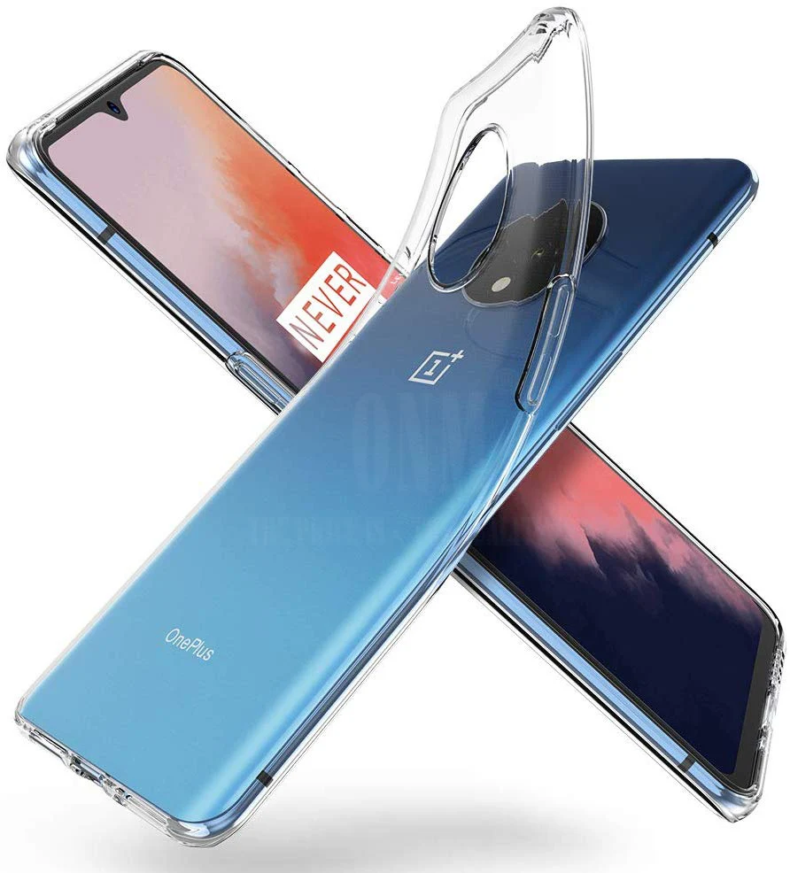 Чехол для OnePlus 7T Pro TPU силиконовый прозрачный облегающий Бампер Мягкий чехол для OnePlus 7 Pro прозрачная задняя крышка и закаленное стекло