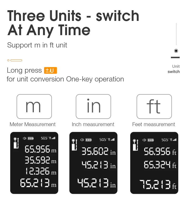 ângulo sensor m in ft unidade usb