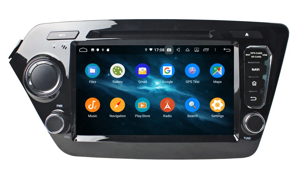 8 дюймов два din android 9,0 автомобильный мультимедийный плеер для KIA K2 RIO 2011 2012- с gps навигацией wifi Восьмиядерный 4 Гб ram 64 Гб rom