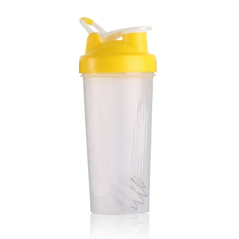 

Fitness Water Bottle Shake Drinking Plastic Portable Camping Travelling Hand held Mixer 600ml