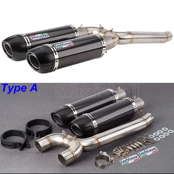 

Motorcycle exhaust pipe Carbon fiber muffler system slip-on leovince escape FOR yamaha fz6 exhaust S2 FZ6N FZ6S FAZER 2004-2010