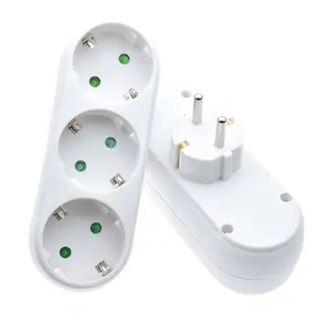 

European Conversion Plug 1 TO 2 1to 3 1 t 4 Way Socket Adapter EU Standard Power Adapter Socket 16A Travel Plug Extended socket