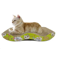43 см кошка котенок царапина доска Pad М образный гофрированный скребок кровать коврик забота о когтях игрушка для тренировки питомца