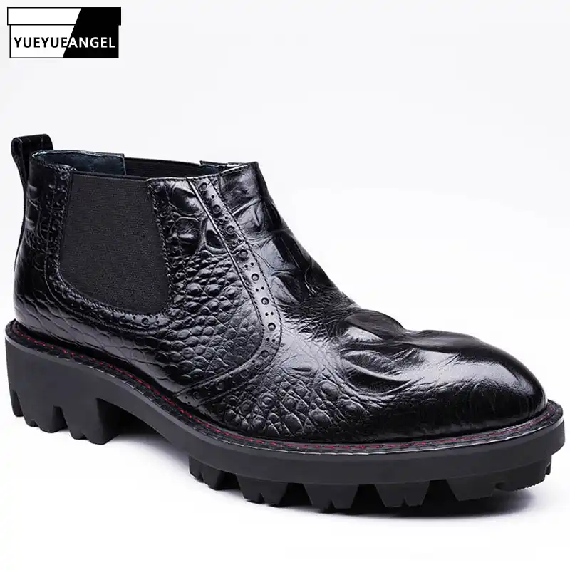 crocodile steel toe boots