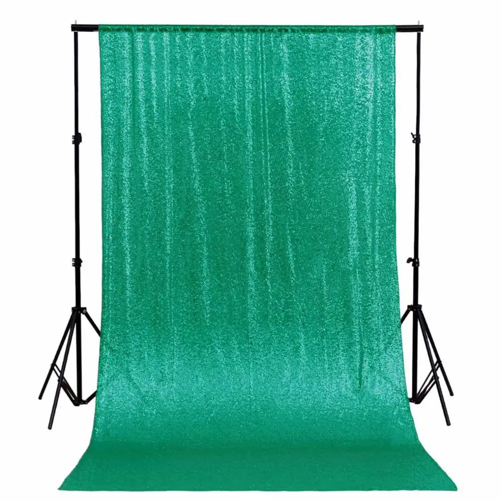 Green Темно-золотые вечерние занавески 24x120 дюймов Фотофон рождественские занавески Золотой Фон Decoration-M190921 - Цвет: Green