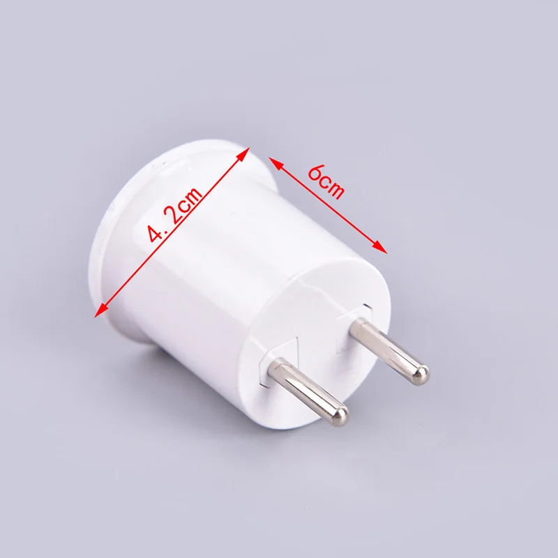 E27 Lamp Base To EU/US Plug Socket Lamp Holder Converter Adapter Light Bulb