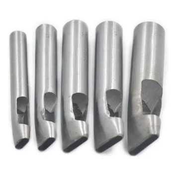 

5 Pcs Hollow Hole Punch Oval Shape Hole Leather Belt Watch Band Gasket DIY Craft Cutter Tool Mixed Size