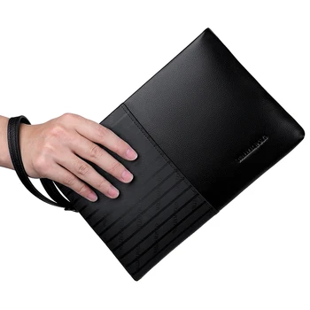 

WILLIAMPOLO Luxury Brand Male Clutch Bag iPad Holder Envelope Bag With Straps PL247