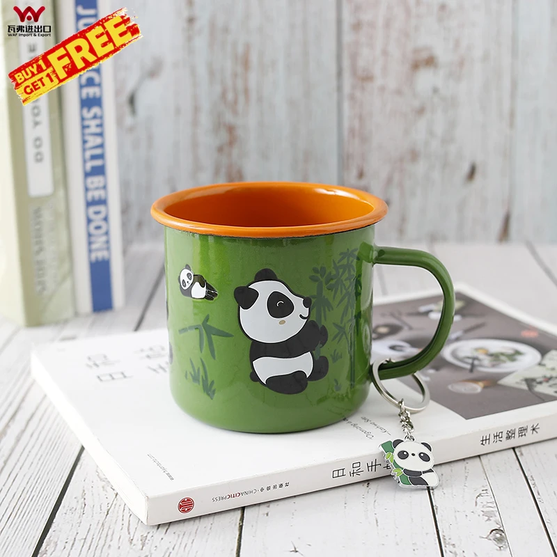 WAF Panda D Серия кружка оранжевая зеленая чашка с милой пандой Подарочная коробка