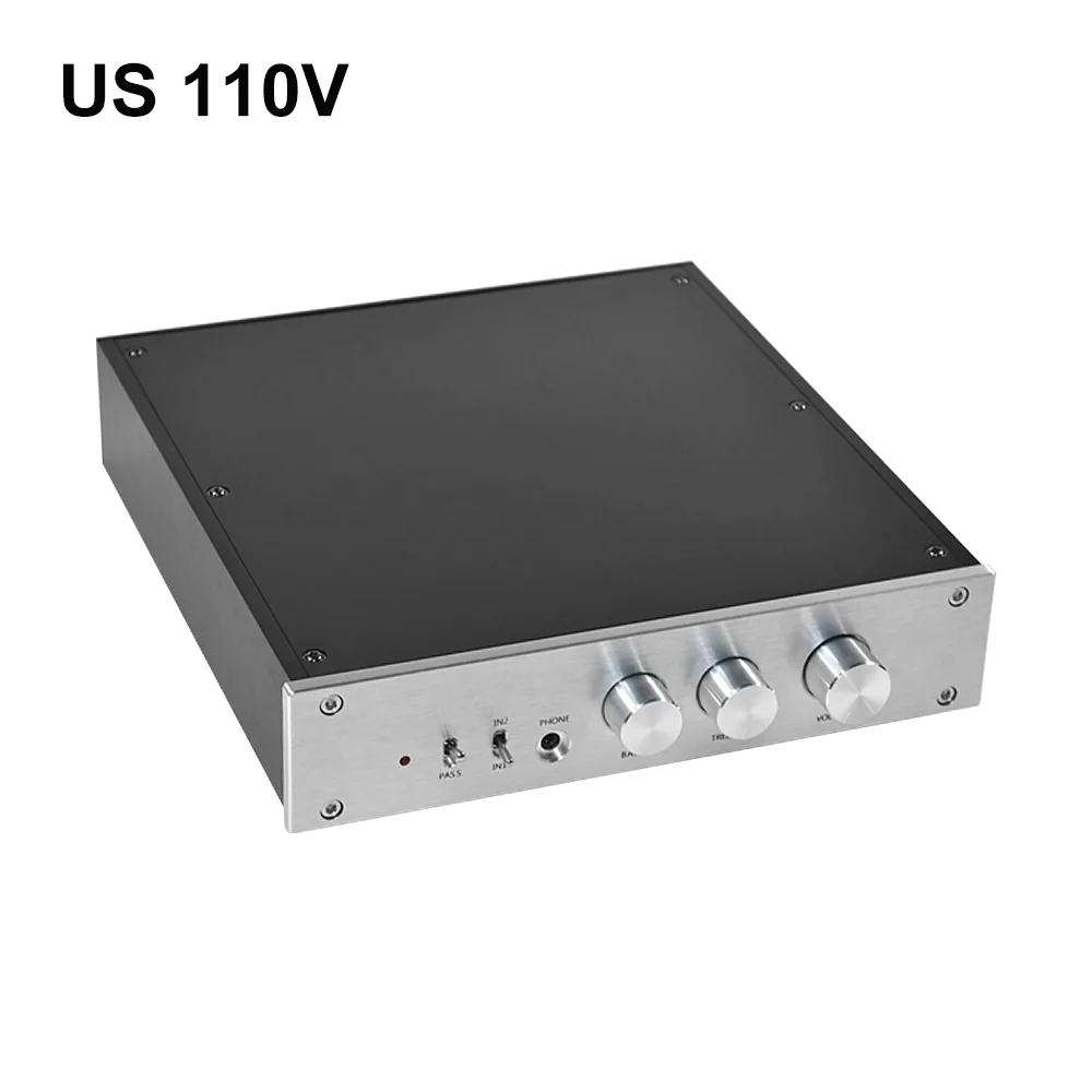 110V US Preamp AIYIMA тон предусилитель Hi-Fi предусилитель громкости Управление усилитель для наушников 2 Way Вход, охватывающая втулка для дома звуковой Театр - Цвет: 110V US Preamp